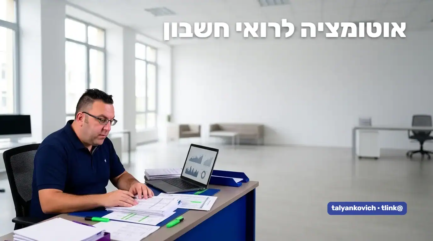 לוח נתונים במשרד רואי חשבון המציג זמני טיפול, מסמכים וסטטוסים